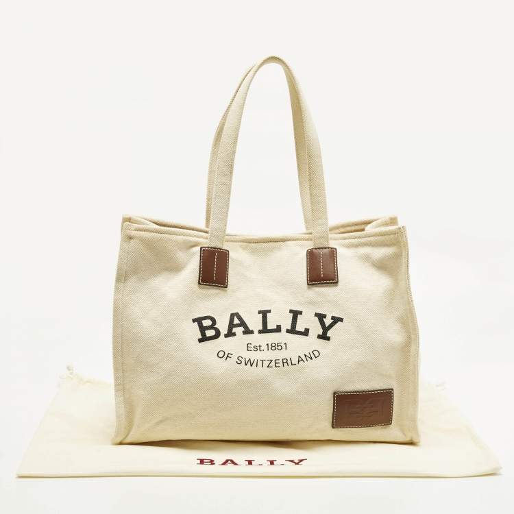 مملوكة مسبقًا حقيبة يد بالي كريستاليا قماش كانفاس كريمي اللون