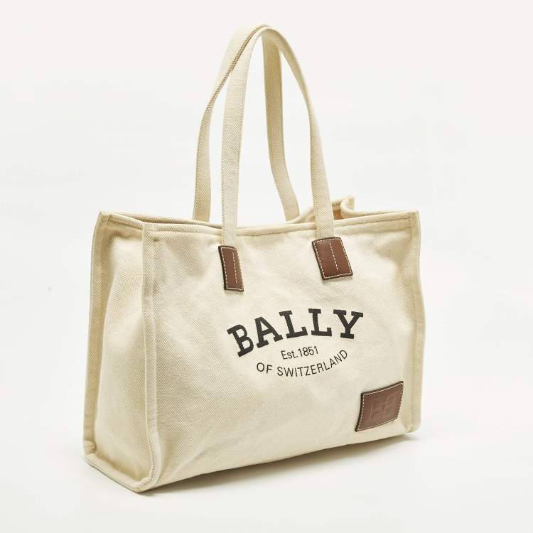 مملوكة مسبقًا حقيبة يد بالي كريستاليا قماش كانفاس كريمي اللون