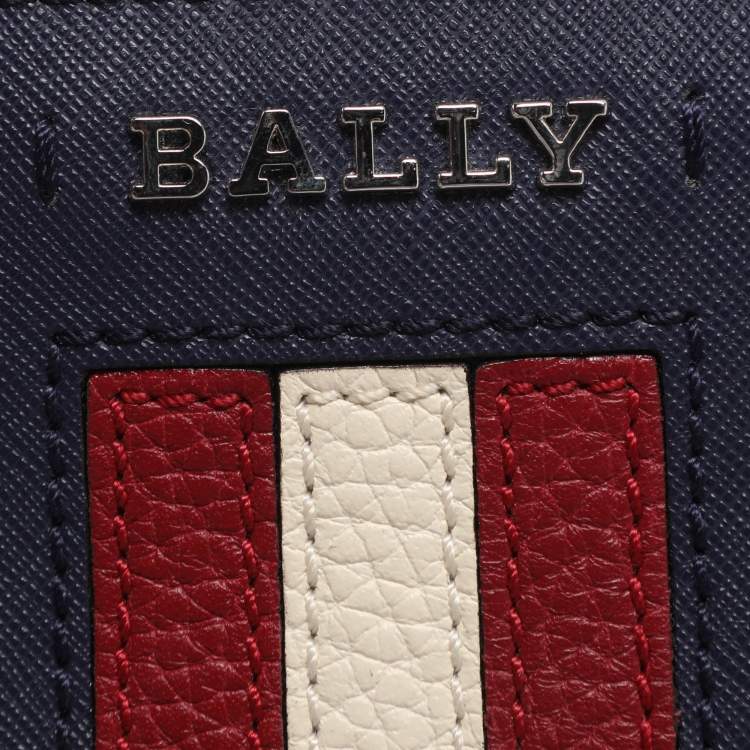 مملوكة مسبقًا Bally Supra Ribbon Small Blue Leather Tote