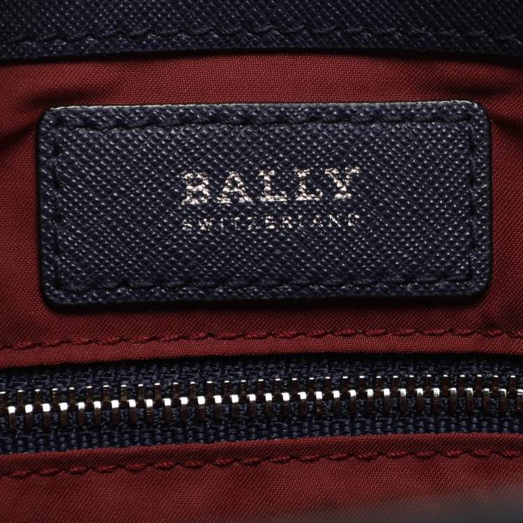 مملوكة مسبقًا Bally Supra Ribbon Small Blue Leather Tote