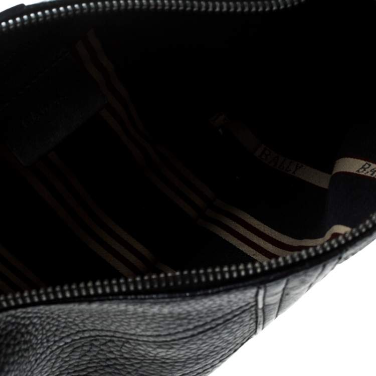 Pre Owned Bally Black Leather Hobo