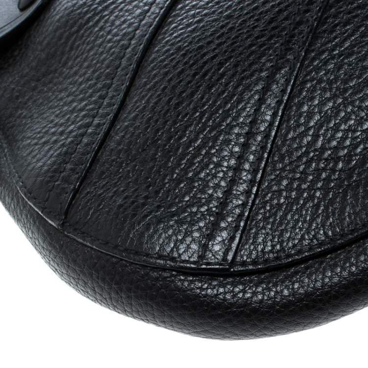 Pre Owned Bally Black Leather Hobo
