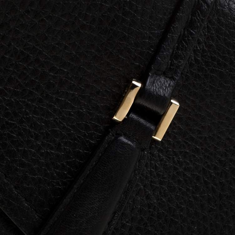 Pre Owned Bally Black Leather Crossbody Bag