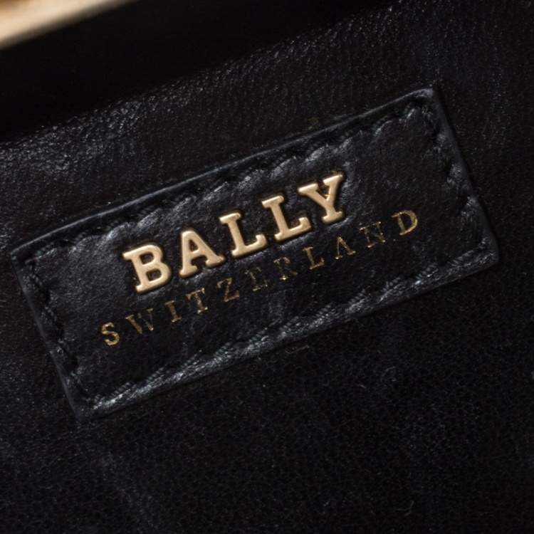 Pre Owned Bally Brown Sequins Embellished Clutch Bag