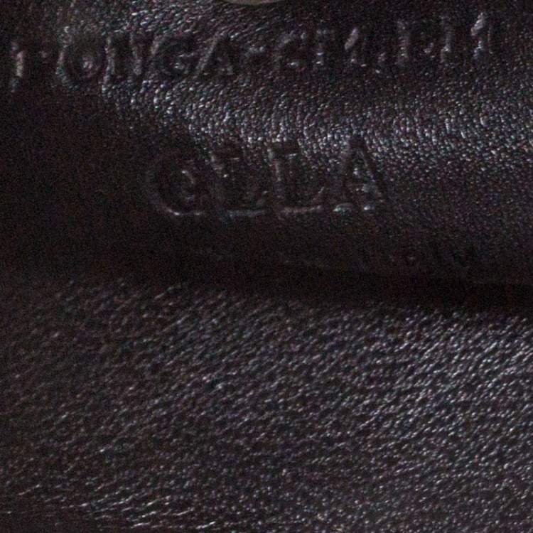 Pre Owned Bally Brown Sequins Embellished Clutch Bag