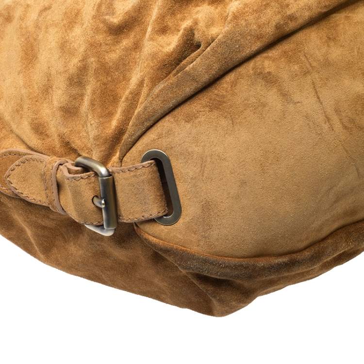 Pre Owned Bally Brown Suede and Leather Shopper Tote 