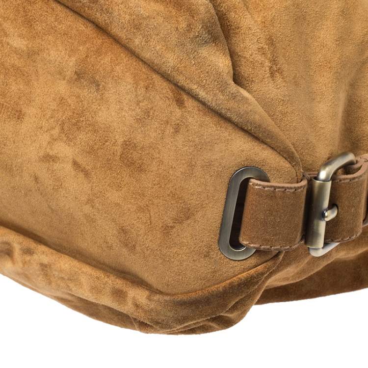 Pre Owned Bally Brown Suede and Leather Shopper Tote 