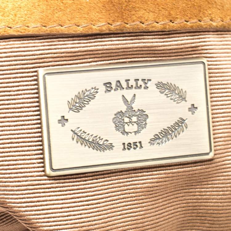 Pre Owned Bally Brown Suede and Leather Shopper Tote 