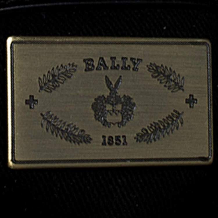 Pre Owned Bally Black Leather Meg T Shoulder Bag 