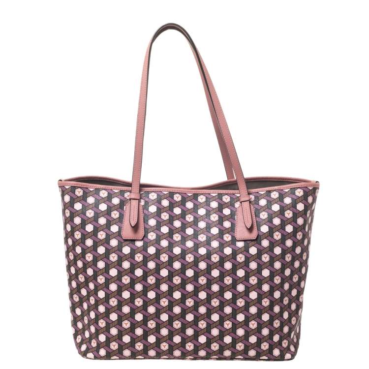Pre Owned Bally Multicolor Printed Coated Canvas Bernina Tote