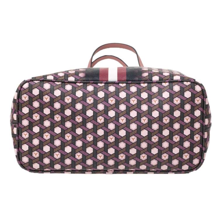 Pre Owned Bally Multicolor Printed Coated Canvas Bernina Tote