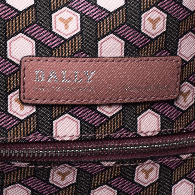 Pre Owned Bally Multicolor Printed Coated Canvas Bernina Tote
