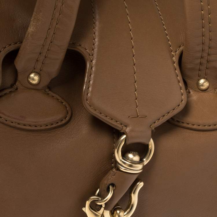 Pre Owned Bally Brown Leather Madrielle Satchel