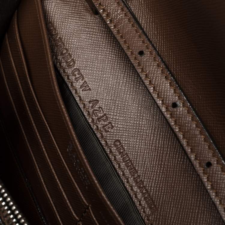 Pre Owned Bally Tri Color Coated Canvas Stafford Crossbody Bag