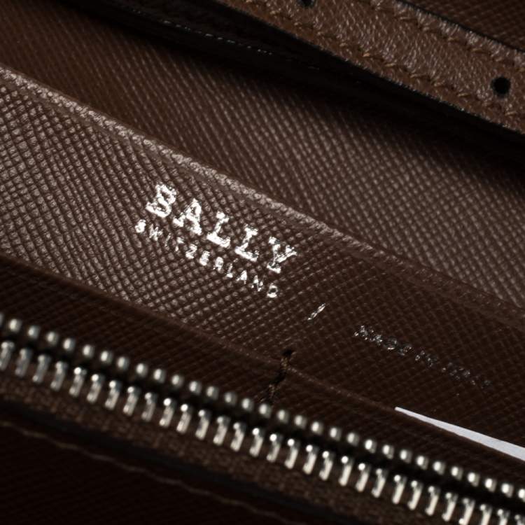 Pre Owned Bally Tri Color Coated Canvas Stafford Crossbody Bag