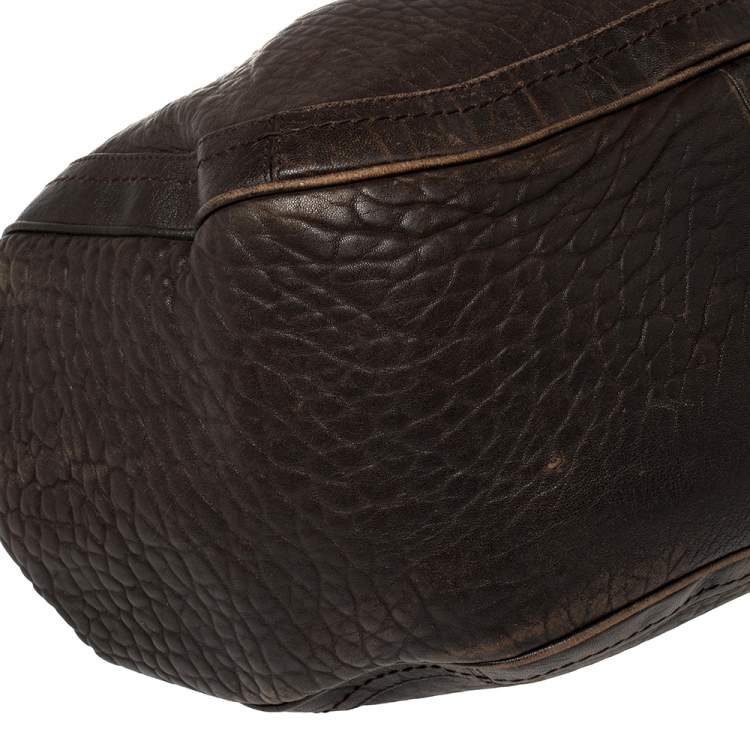 Pre Owned Bally Brown Leather Dasha Hobo