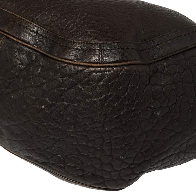 Pre Owned Bally Brown Leather Dasha Hobo
