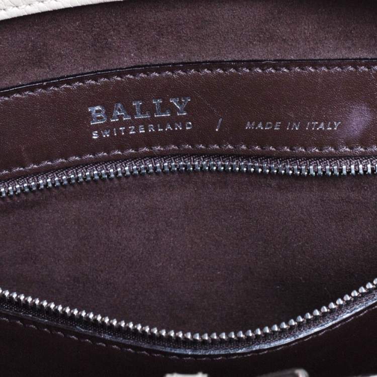 Pre Owned Bally Tri Color Leather Medium Sommet Satchel