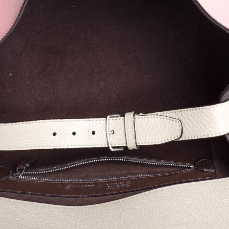 Pre Owned Bally Tri Color Leather Medium Sommet Satchel