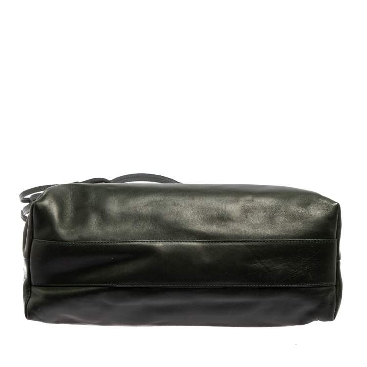 Pre Owned Bally Green Leather Hobo