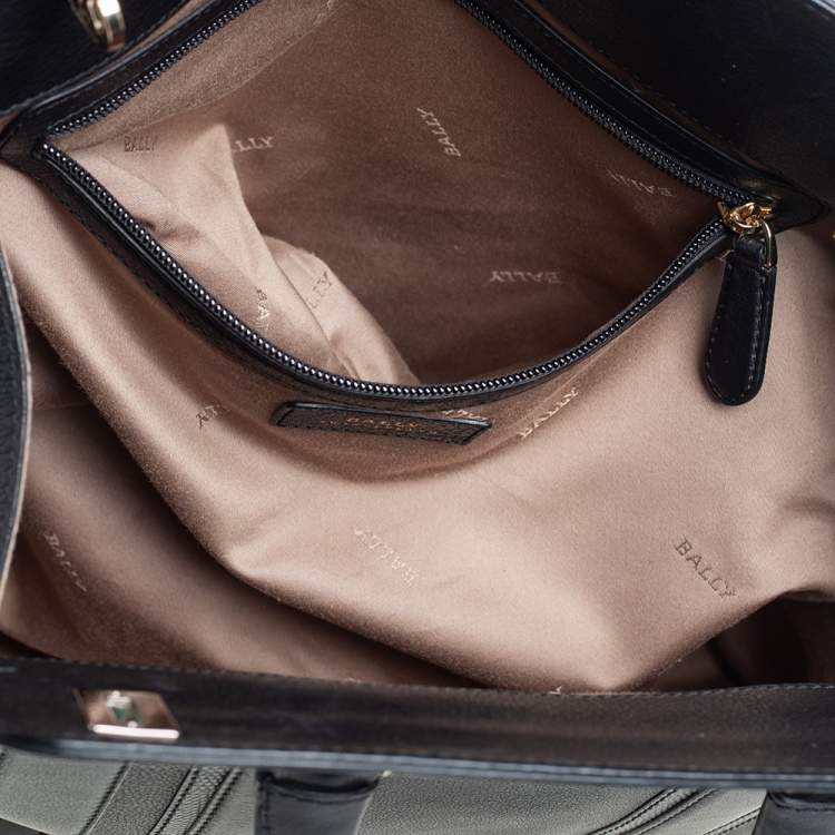 Pre Owned Bally Black Leather Satchel