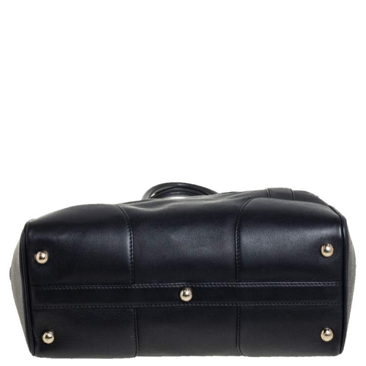 Pre Owned Bally Black Leather Satchel