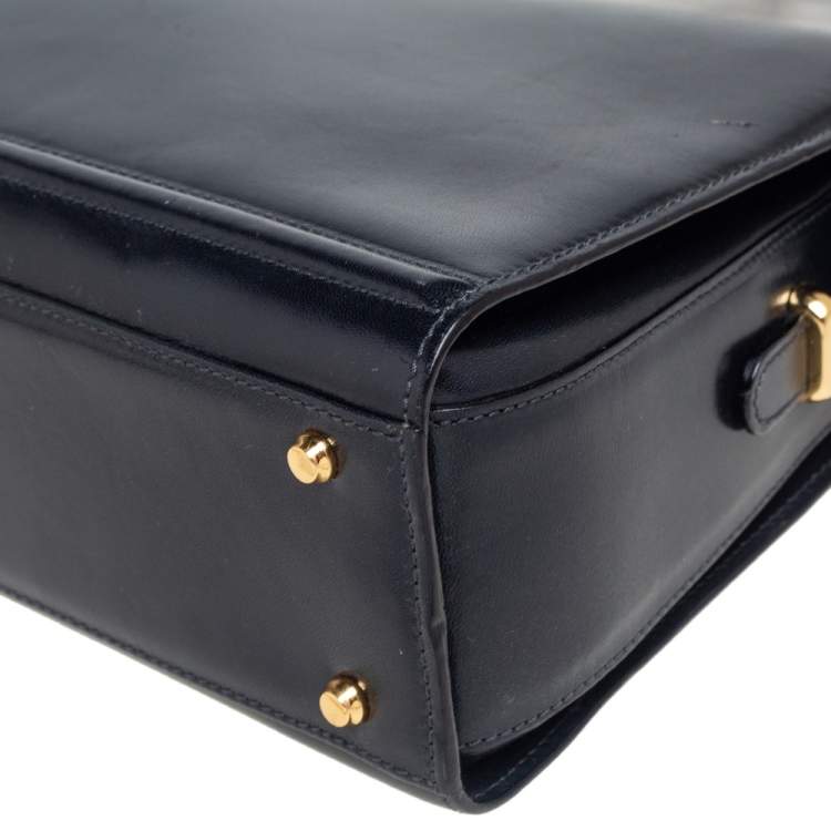 Pre Owned Bally Navy Blue Crossbody Bag