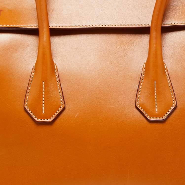 Pre Owned Bally Tan Leather Sommet Satchels 