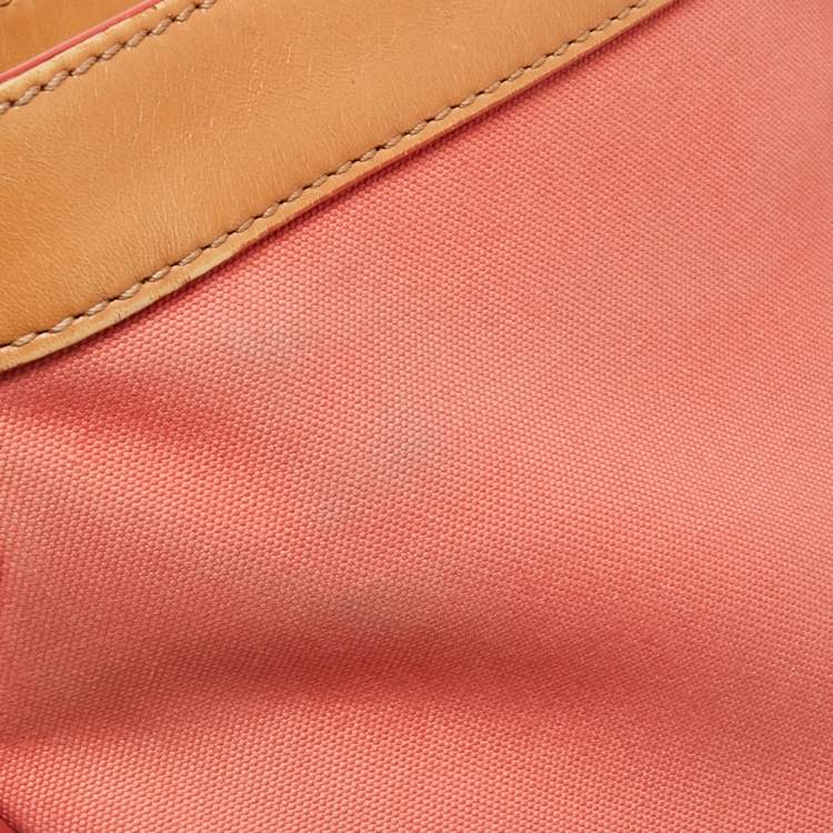 Pre Owned Bally Multicolor Canvas And Leather Shoulder Bag