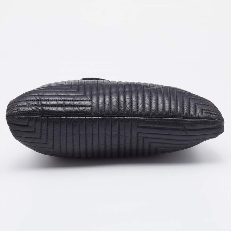 Pre Owned Bally Black Quilted Leather Shoulder Bag