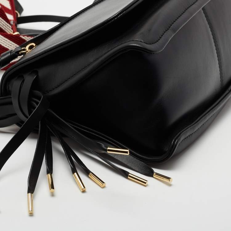 Pre Owned Bally Kyrah Black Leather Shoulder Bag