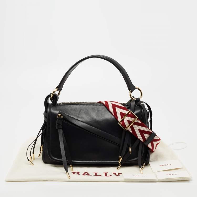 Pre Owned Bally Kyrah Black Leather Shoulder Bag
