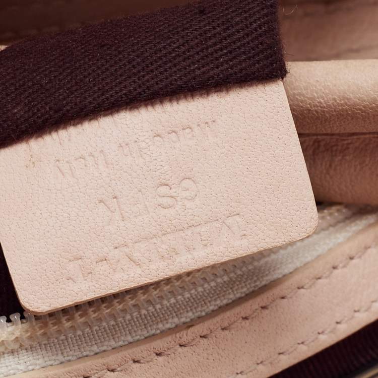 Pre Owned Bally Beige Quilt Stitched Leather Tote