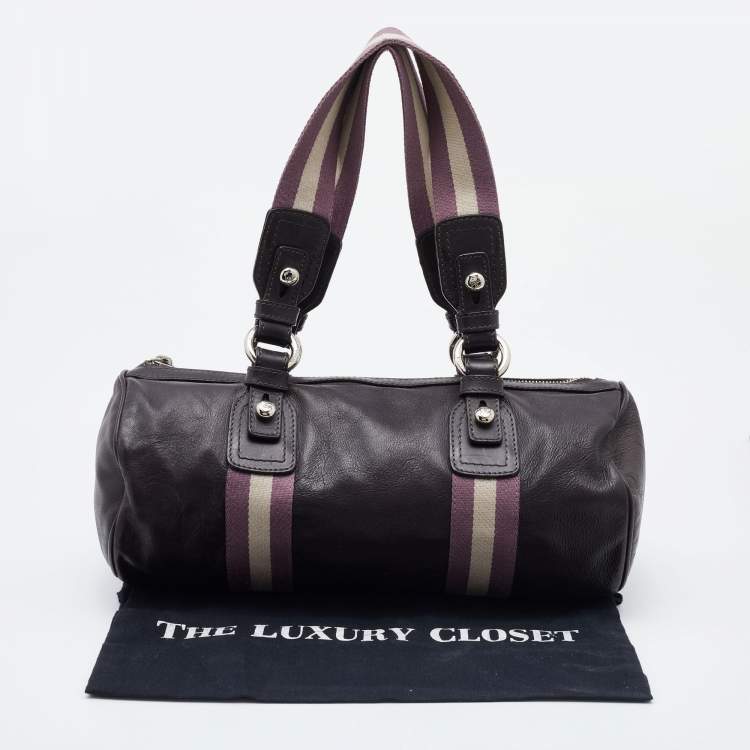 Pre Owned Bally Brown Leather Tulla Boston Bag