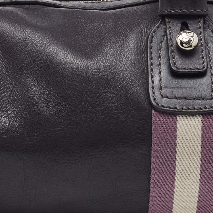 Pre Owned Bally Brown Leather Tulla Boston Bag