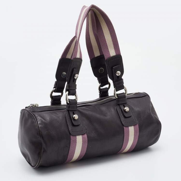 Pre Owned Bally Brown Leather Tulla Boston Bag