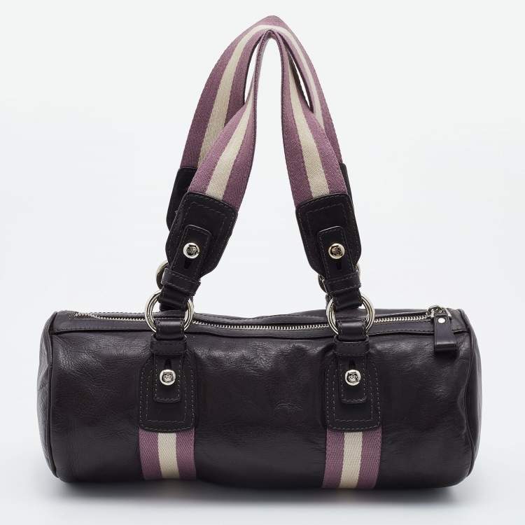 Pre Owned Bally Brown Leather Tulla Boston Bag