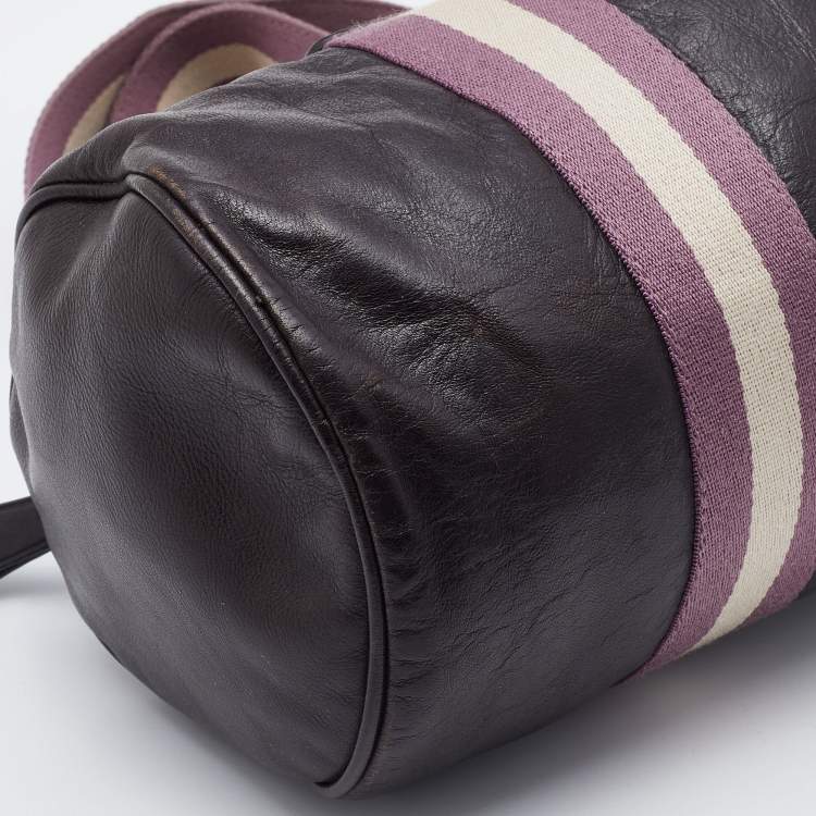 Pre Owned Bally Brown Leather Tulla Boston Bag