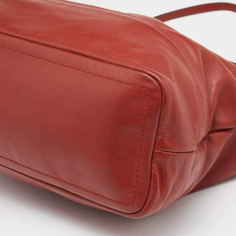 Pre Owned Bally Rust Leather Shopper Tote