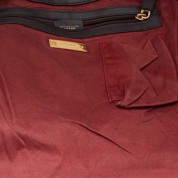 Pre Owned Bally Brown Leather Shoulder Bag