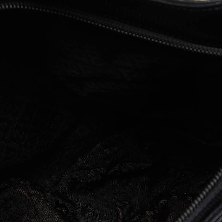 Pre Owned Bally Black Quilted Nylon Hobo