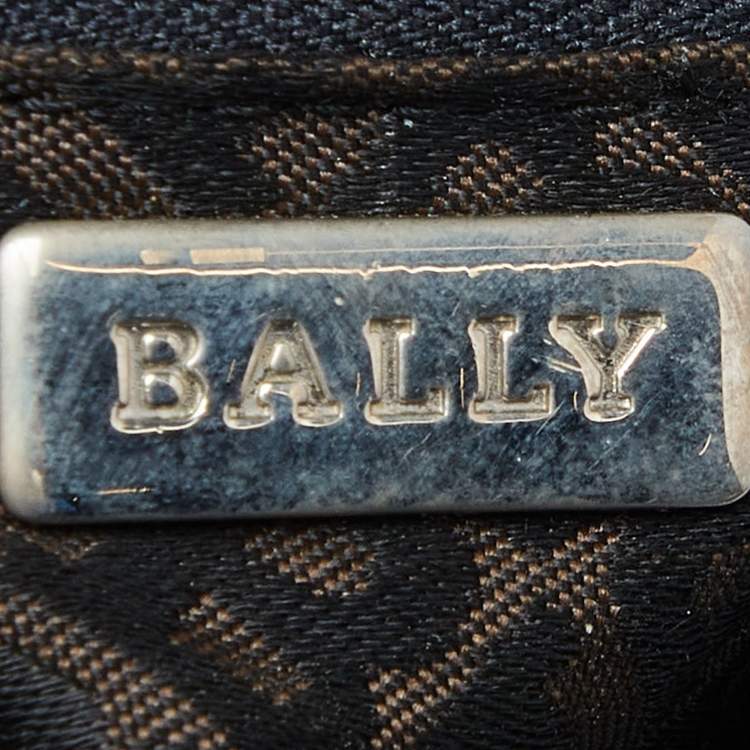 Pre Owned Bally Black Quilted Nylon Hobo