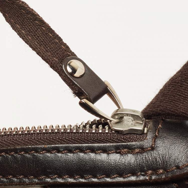 Pre Owned Bally Multicolor Canvas and Leather Shoulder Bag
