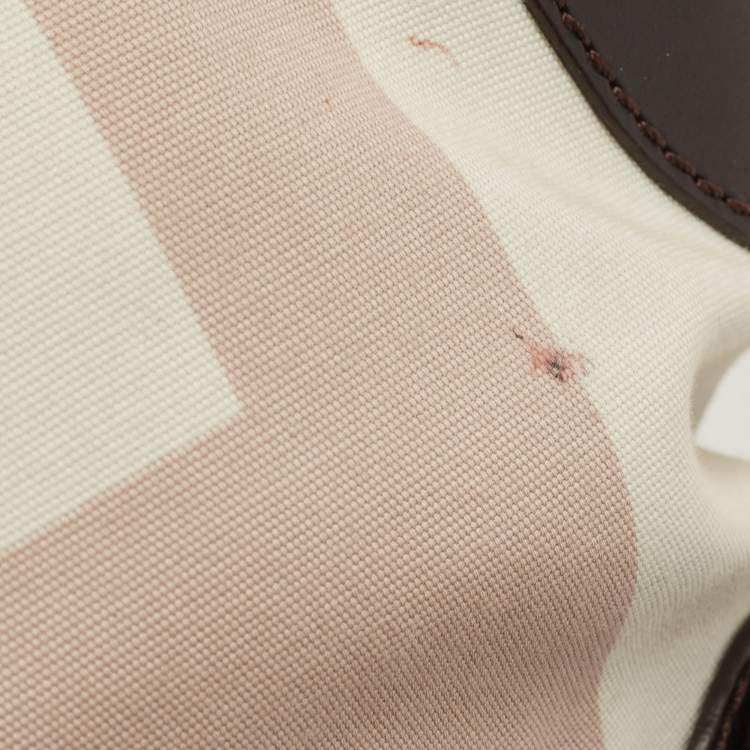 Pre Owned Bally Multicolor Canvas and Leather Shoulder Bag