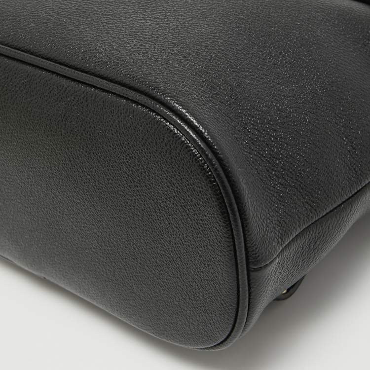 Pre Owned Bally Black Jayden Buckle Detail Backpack 