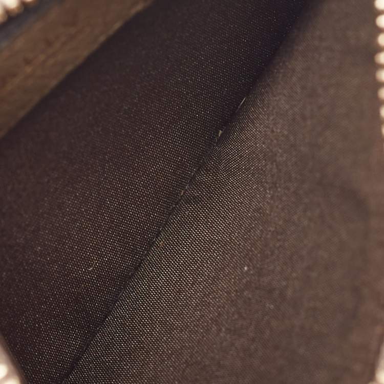 Pre Owned Bally Tricolor Leather Zip Card Holder