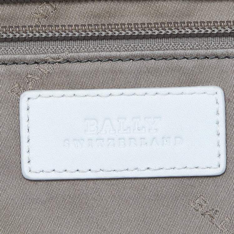 Pre Owned Bally Yellow/Black Leather Shopper Tote