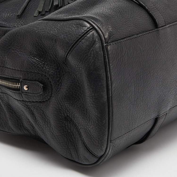 Pre Owned Bally Black Leather Charlyna Shoulder Bag