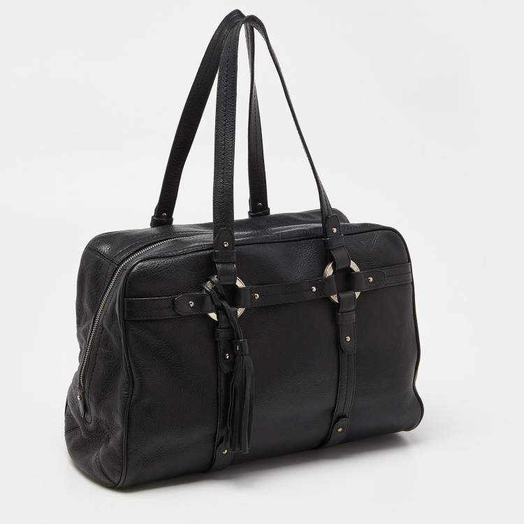 Pre Owned Bally Black Leather Charlyna Shoulder Bag