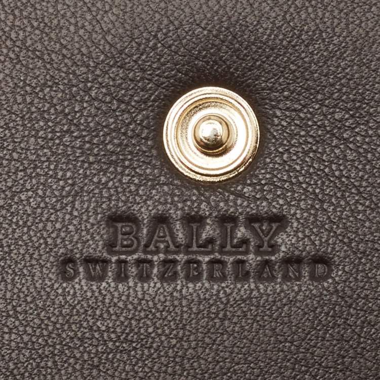 Pre Owned Bally Red Glossy Leather Envelope Clutch